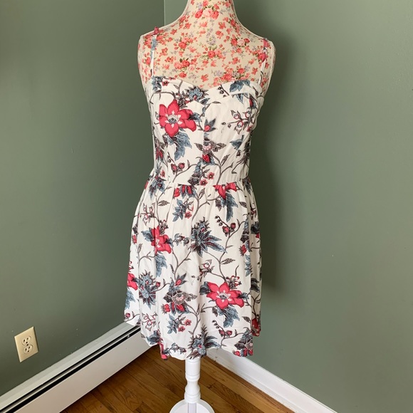 LOFT Wallpaper Floral Bustier Dress EUC - Picture 3 of 12